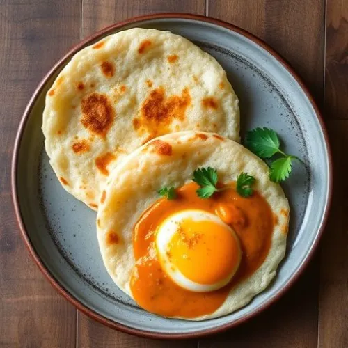 Appam 2 & Egg Roast (Breakfast)